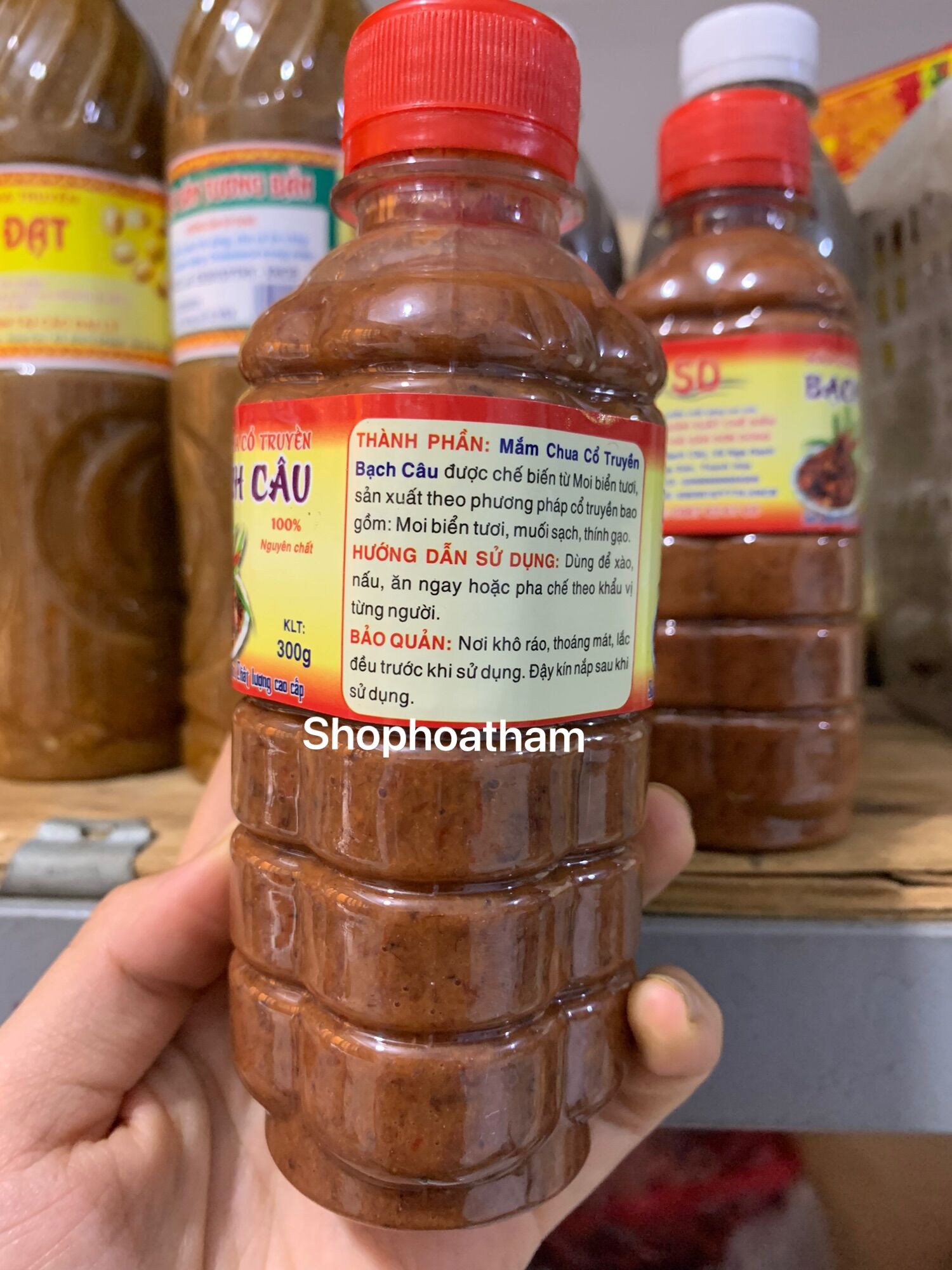 [hcm] 1 chai mắm tép (mắm chua) Bạch Câu