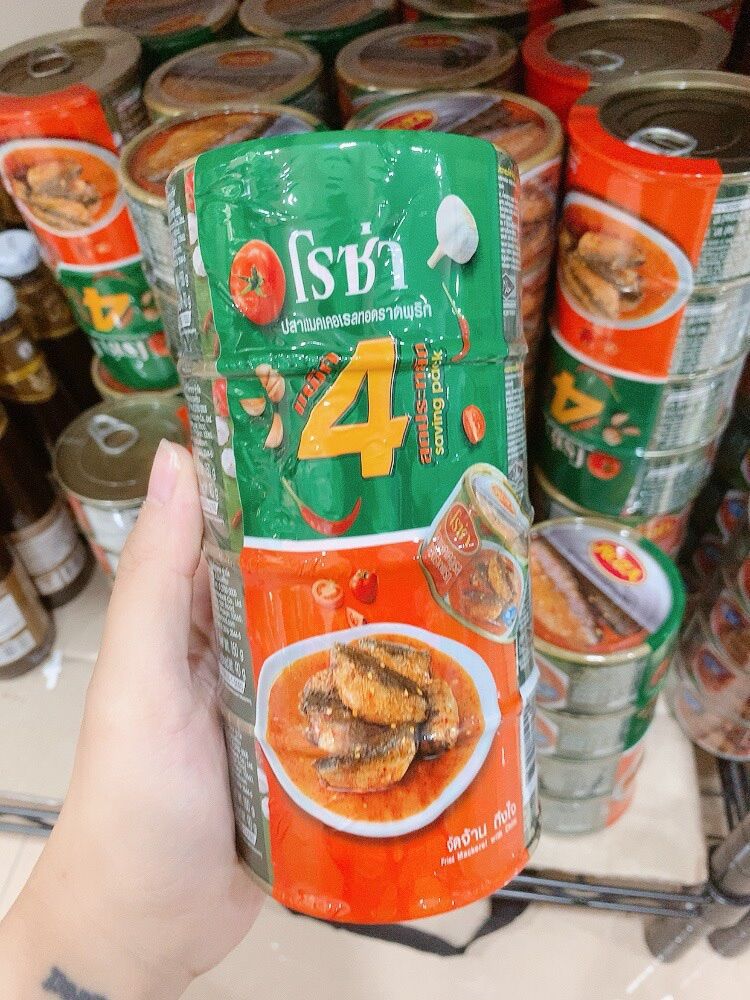 Lốc 4 hộp cá nục chuẩn thái lan