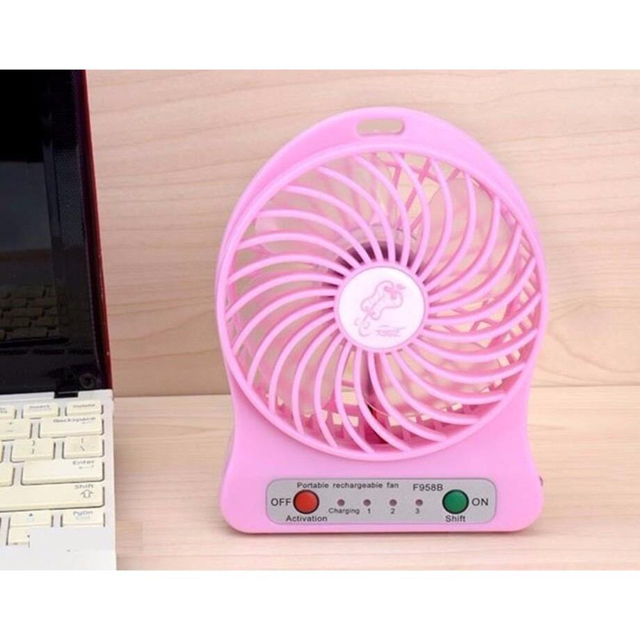 Quạt sạc tích điện mini 3 cấp độ gió