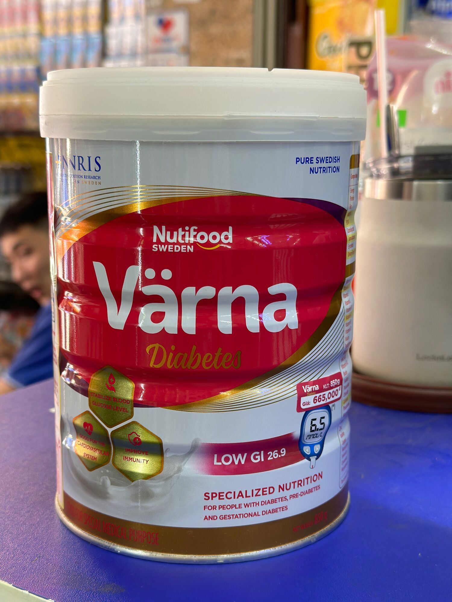Sữa bột Varna Diabetes 850gr (Dành cho người tiểu đường)