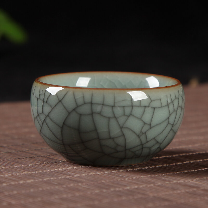 Bộ đồ trà gốm celadon longquanyuming cốc trà kungfu cốc gốm sứ cốc đơn cốc trà nhỏ gốm sứ gốm tử sa cốc trà sứ