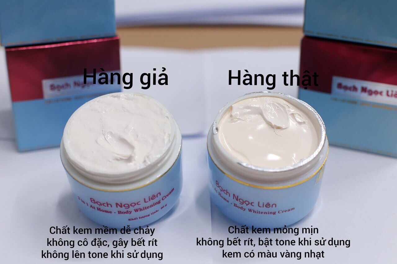 Combo Kem Bạch Ngọc Liên siêu trắng mềm mịn giữ ẩm ( Combo 4 sản phẩm như hình 820gram kem)