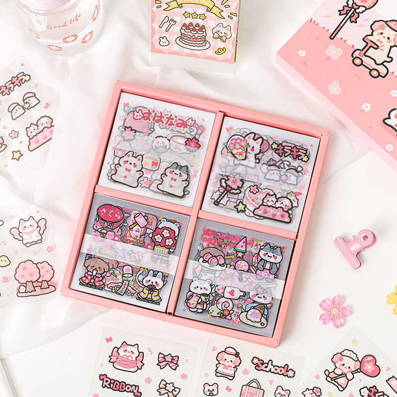 Sticker trang trí Sakura hộp 100 tờ