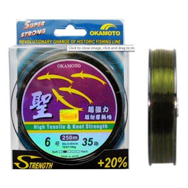 Cước cá cơm 4 con cá  nhật bản OKAMOTO cuộn dài 250m