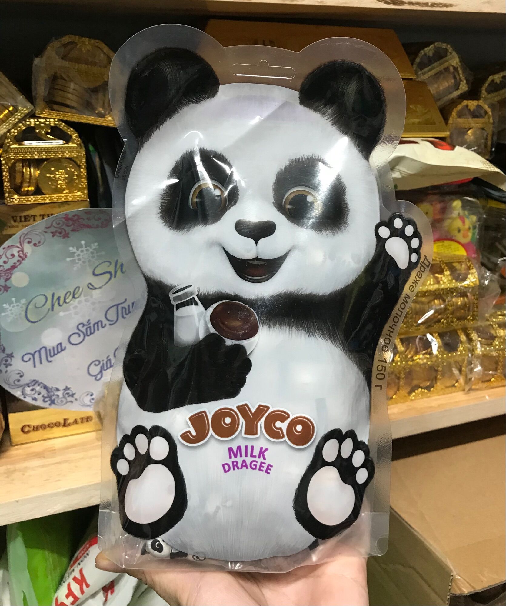 Kẹo Socola Gấu Trúc Panda Joyco Milk Dragee ( 1 Bịch 150g)