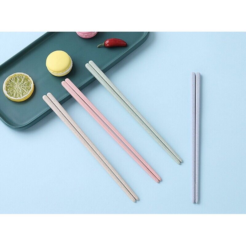 Đũa lúa mạch màu pastel siêu xinh an toàn