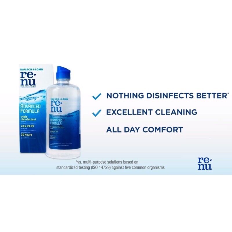 (Date xa) Ngâm rửa kính áp tròng RENU FRESH 355ml