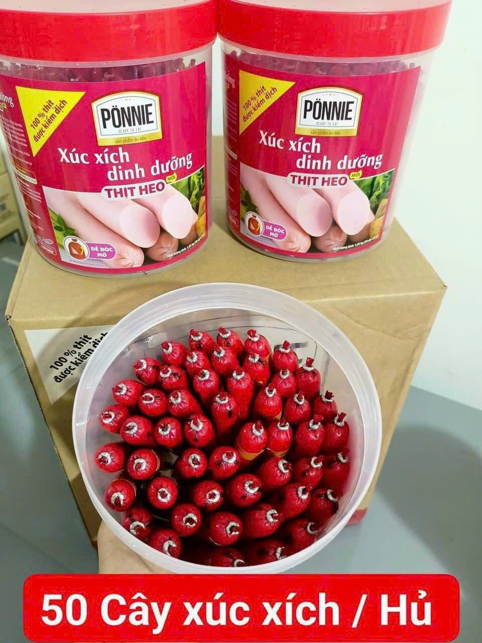 Xúc xích heo ponnie hủ 50 cây x 19g