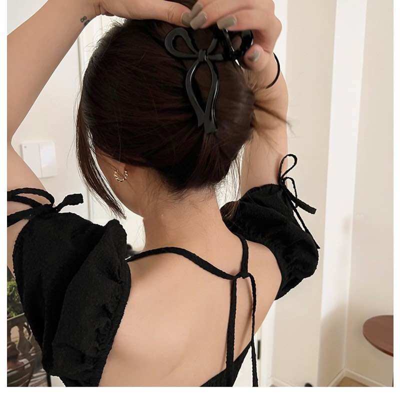 HCM - Kẹp tóc càng cua cặp tóc hình nơ cỡ lớn phụ kiện tóc Hàn Quốc