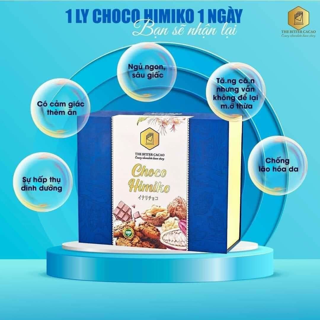 Xanh biểnBột Cacao Nalee Choco Himiko tăng cân an toàn từ thiên nhiên