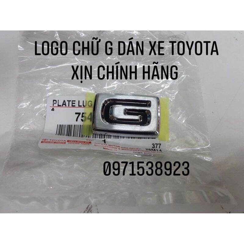 LOGO CHỮ G DÁN XE TOYOTA VIOS COROLLA ALTIS CAMRY XỊN CHÍNH HÃNG 75444-02131