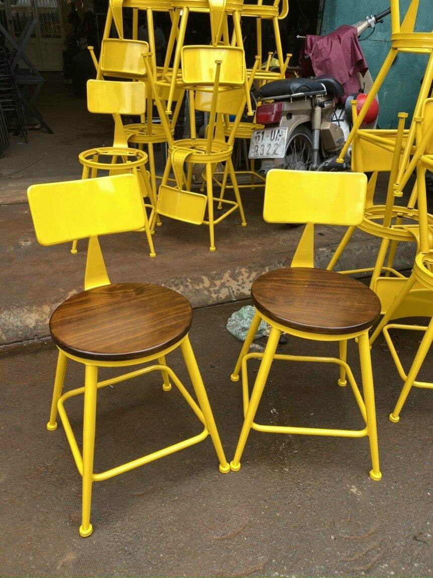 Ghế Bar cao tựa sắt