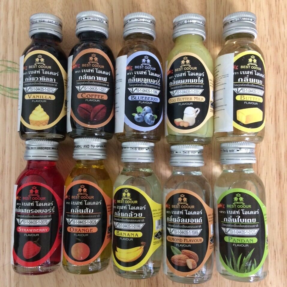 Hương thực phẩm Best Odour 30ml hương vani/ lá dứa/ sầu riêng/ dâu/ chuối
