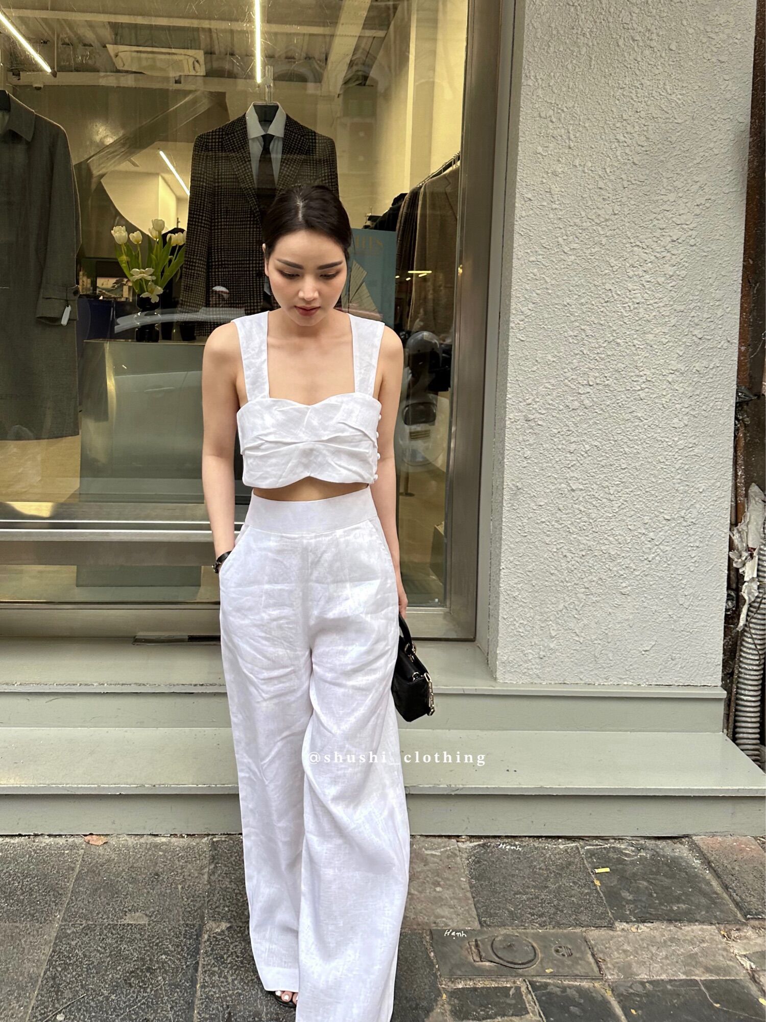 Bonni Top - Áo 2 Dây Linen Tưng ( ảnh chính chủ )