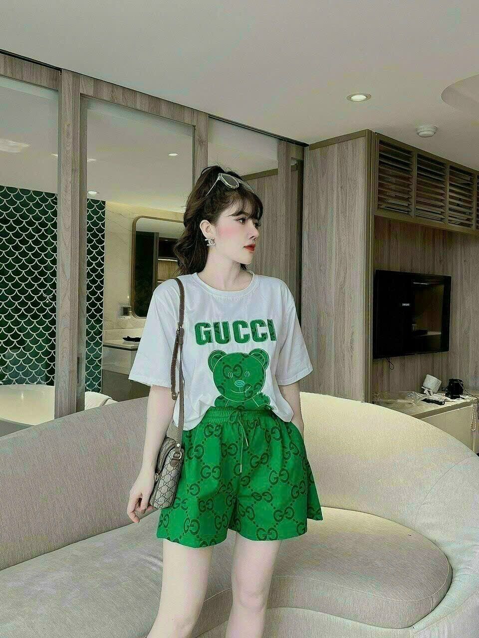 BỘ SHORT COTTON THÊU CAO CẤP