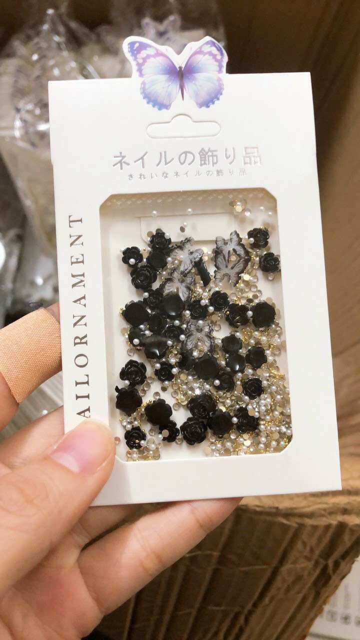 Cham nail hoa hồng , hoa nhí siêu hot trang trí móng