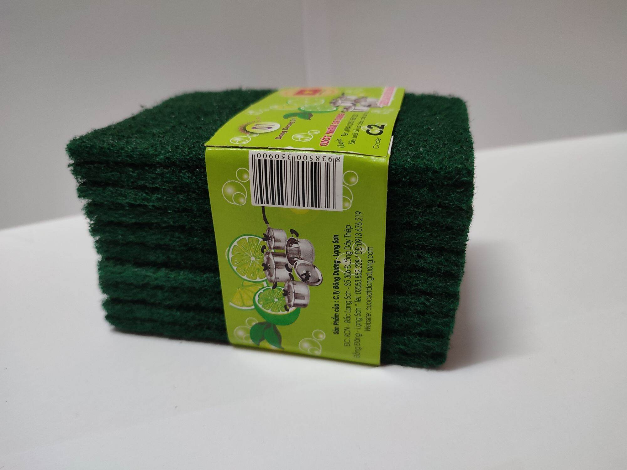 10 miếng cước xanh rửa chén Đông Dương, Samran loại nhỏ.