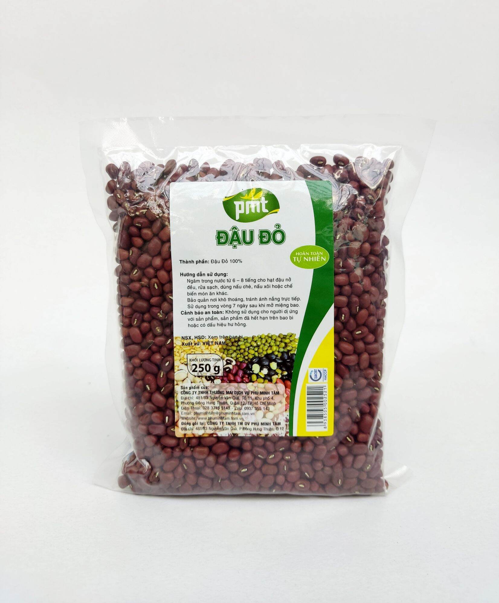 Đậu đỏ thương hiệu phú minh tâm hàng gói 250g