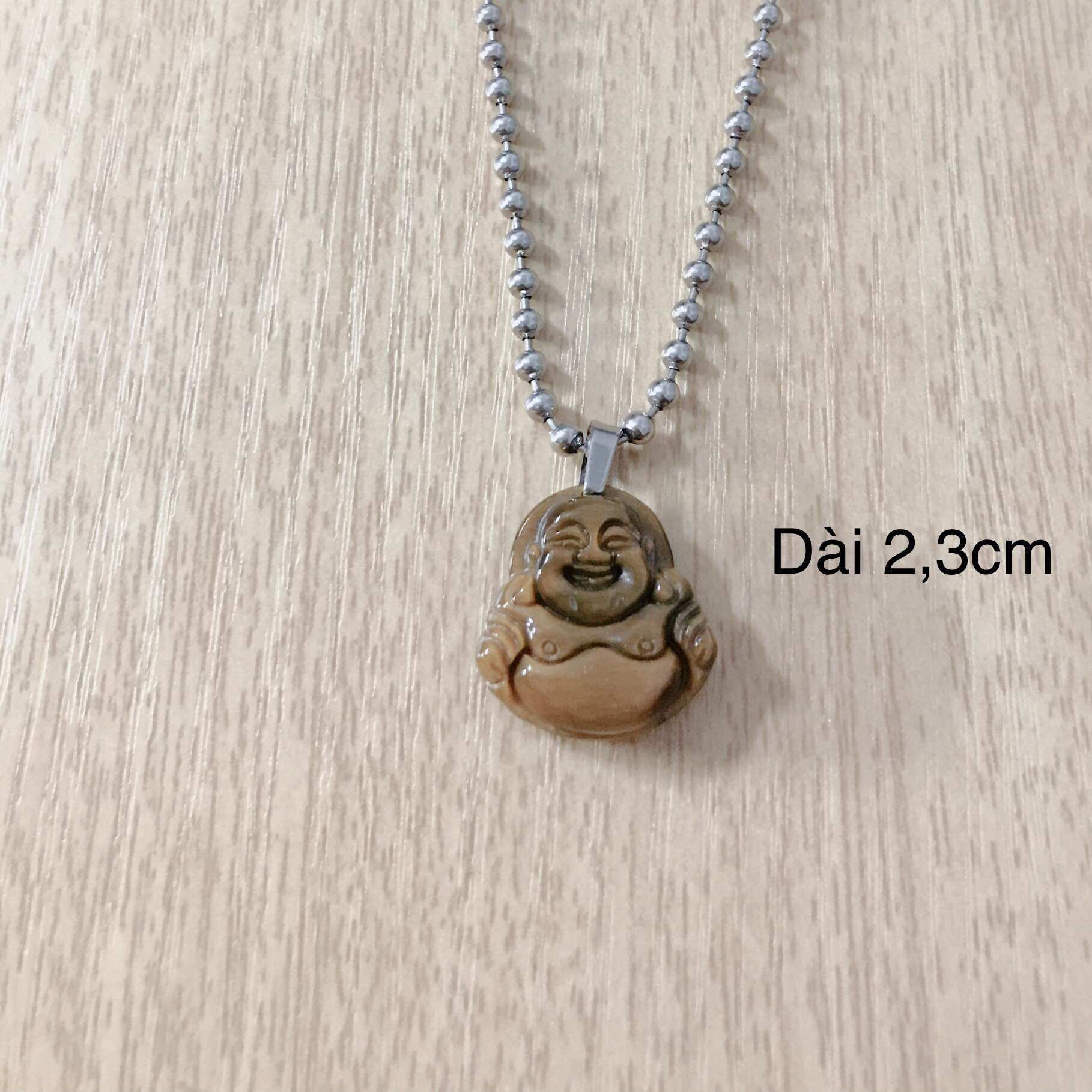 Mặt dây chuyền inox Phật di lạc