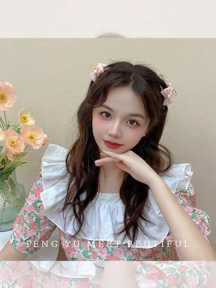 kẹp xước tóc nơ hồng châu thời trang hàn quốc