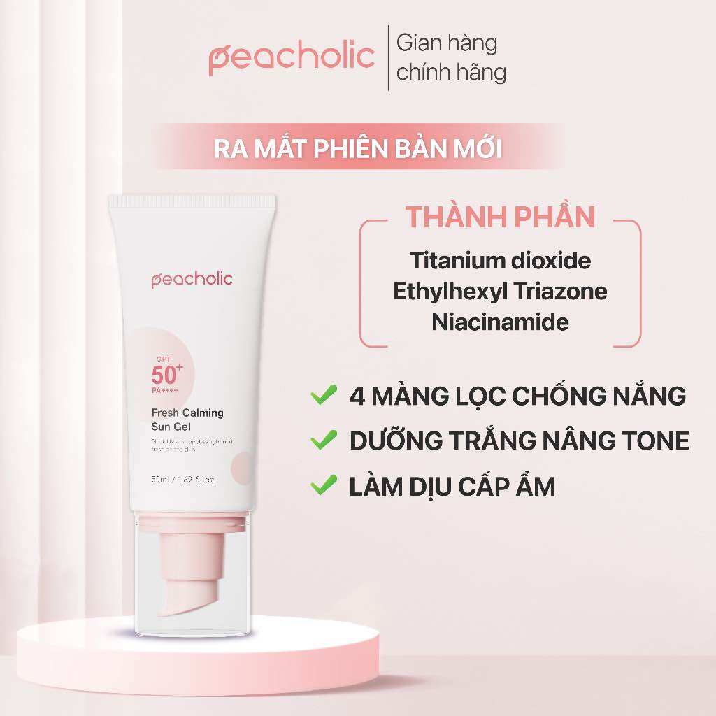 ( MẪU MỚI)  KEM CHỐNG NẮNG PEACHOLIC