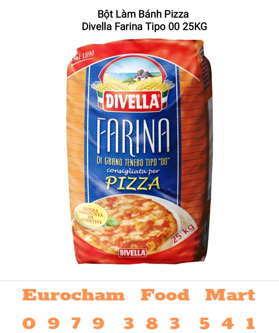 Bột Lúa Mì Semolina Italia hiệu Divella Túi 1KG