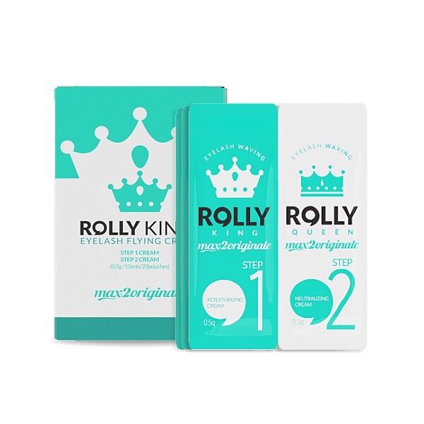 Lẻ 1 set uốn mi Hàn Quốc ROLLY King (1 thuốc uốn, 1 thuốc giữ nếp, 1 cọc uốn, tăm bông, gạt mi)