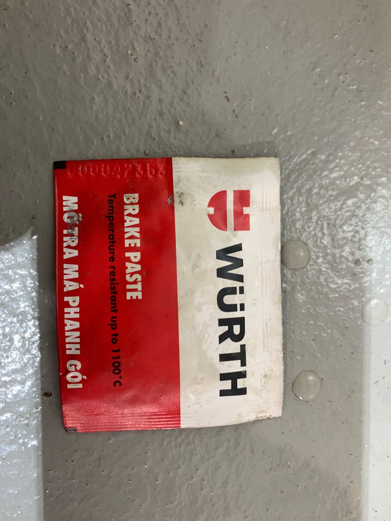 Mỡ tra má phanh, mỡ tra ắc phanh thắng gói 5.5g Wurth nhập Đức