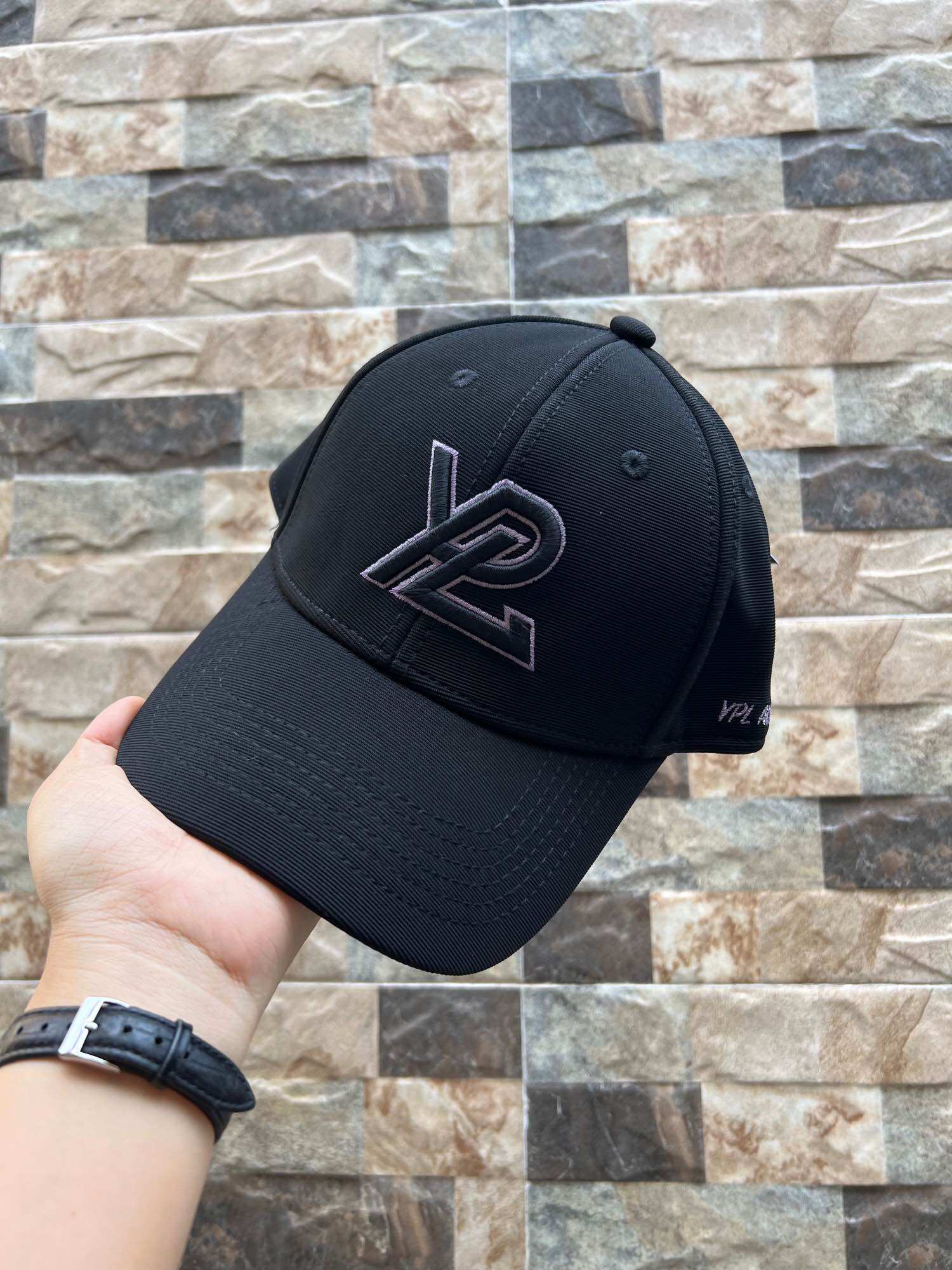 [Bill Úc] (Nón Chữ Nổi Màu) Nón Kết Đen Đổi Màu Chữ YPL Original Baseball Cap