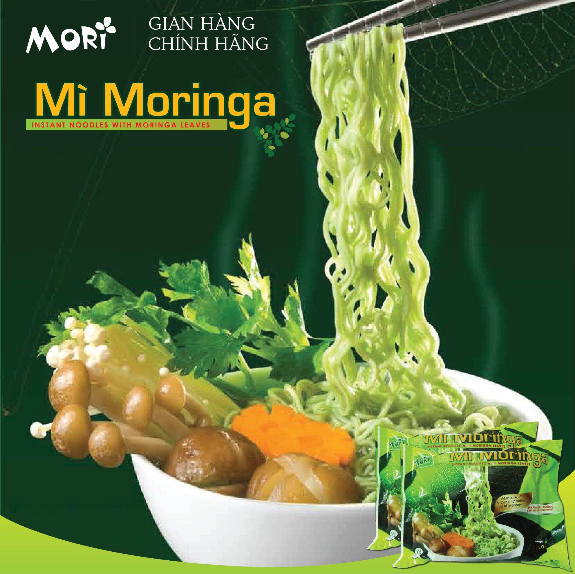 [HCM]Mì gói moringa- mì chùm ngây (30 gói/ thùng)