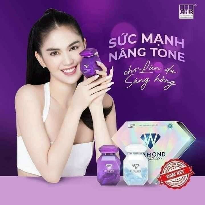 (tem nguyên mã ) Viên uống trắng da Ngọc Trinh Beauty Diamond White Day & Night