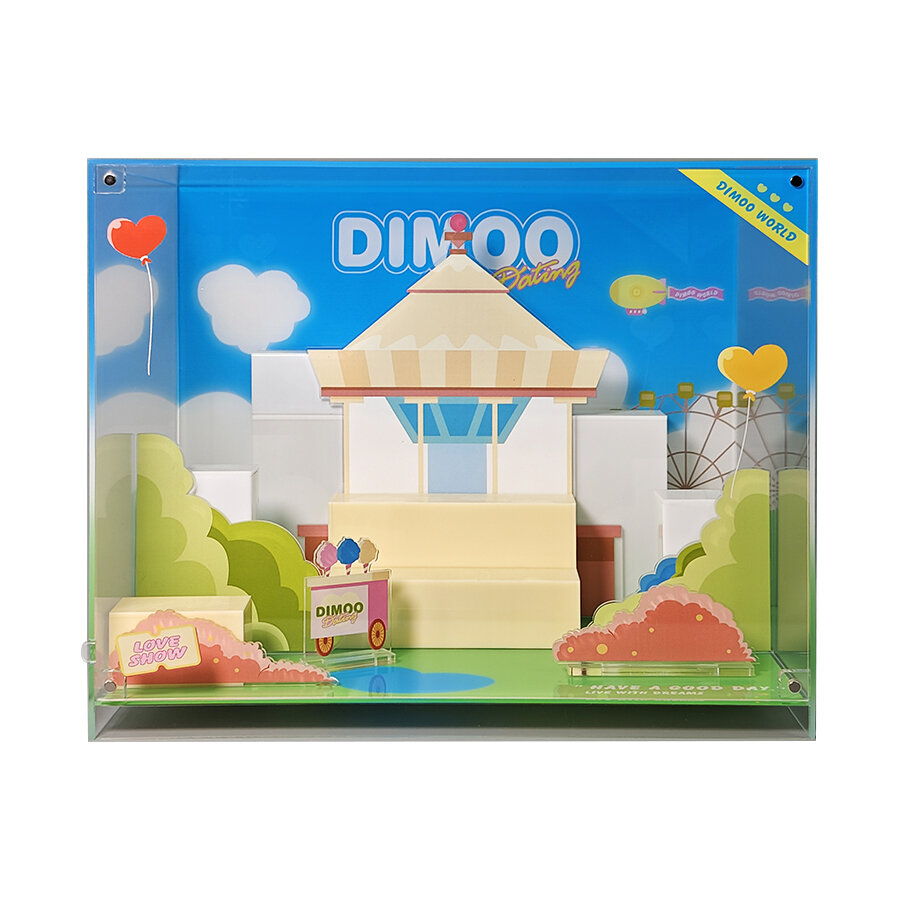 Popmart Dimoo Date Series潮玩盲盒 Vật Trang Trí Bộ Sưu Tập Màn Hình Hộp Lưu Trữ Hình Hộp Lưu Trữ Phụ Kiện Nhà Búp Bê