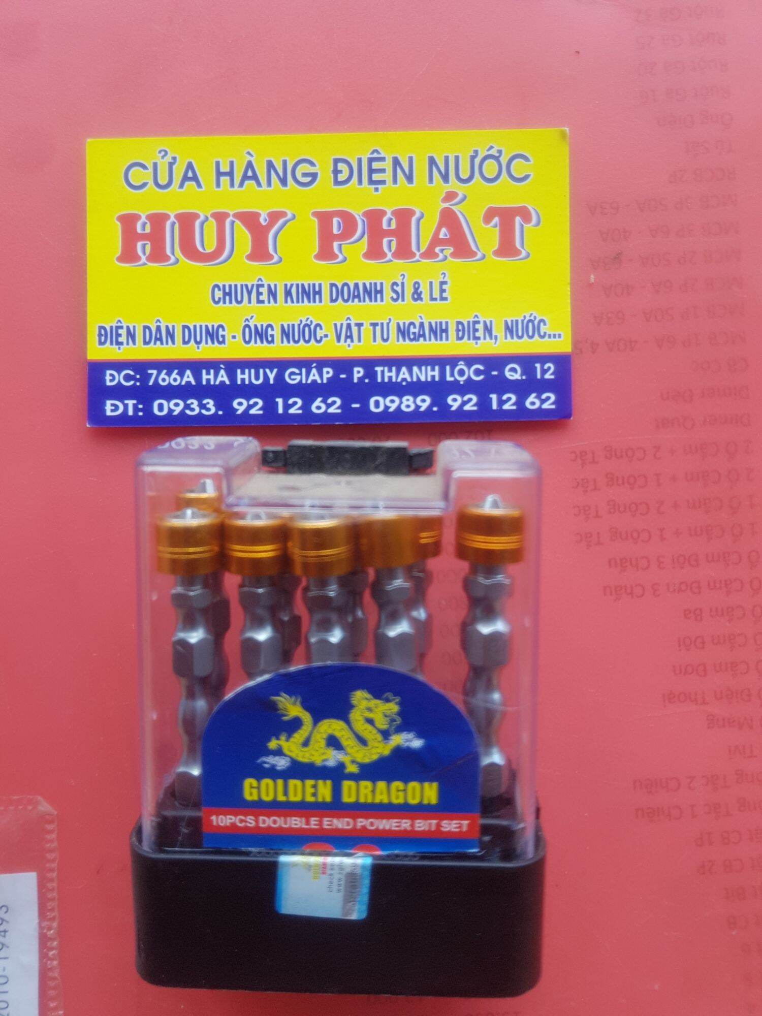 [HCM]Bộ 10 đầu bắn vít bake 2 đầu