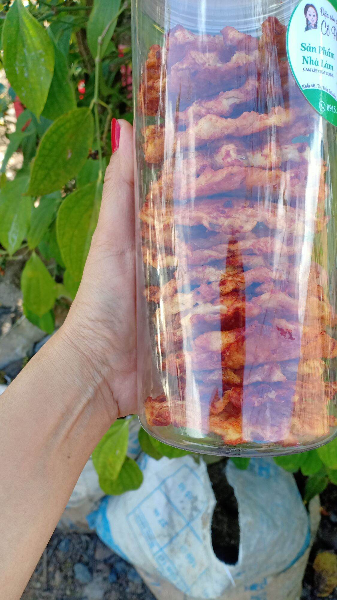 1kg Thơm sấy muối ớt nhà làm