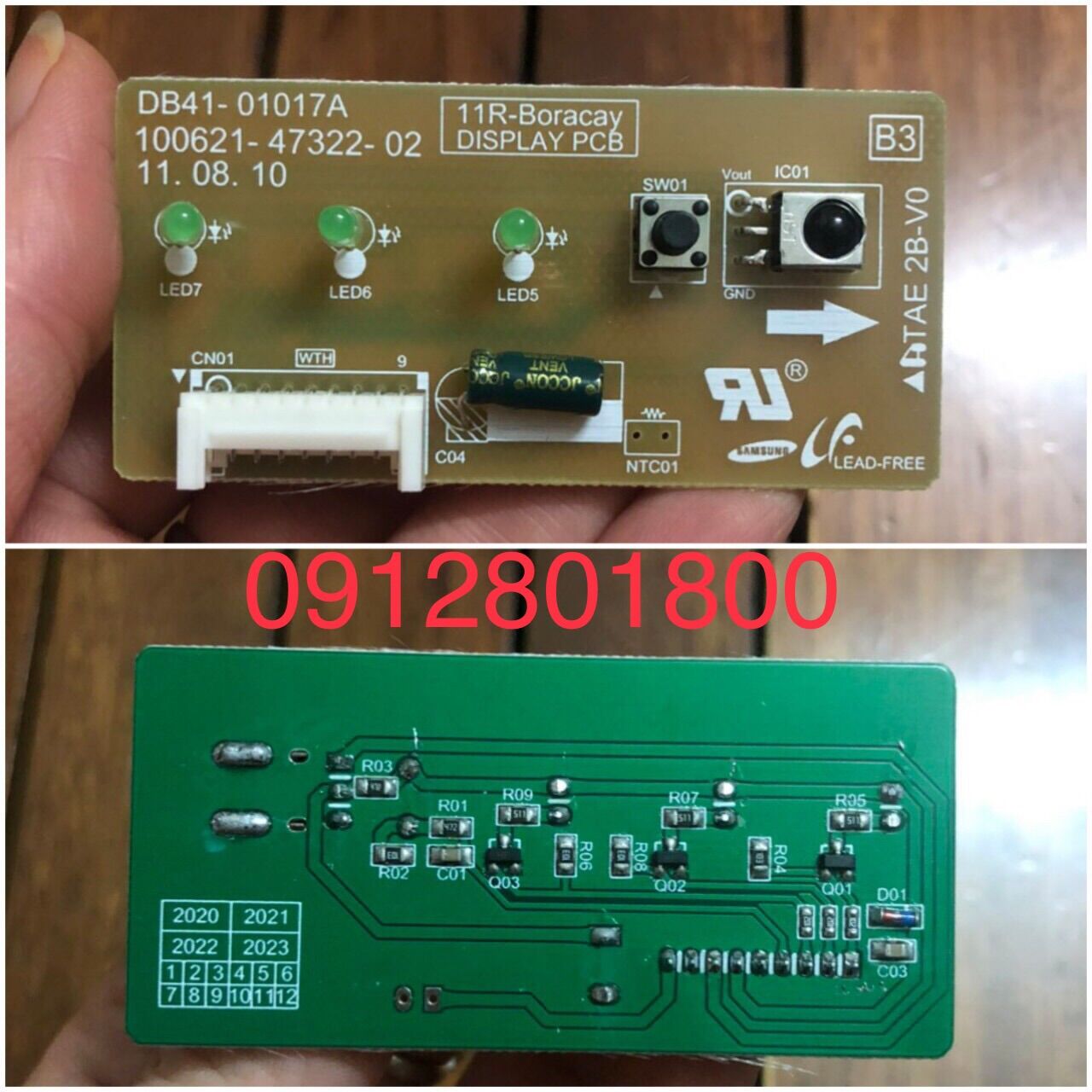 Mắt nhận điều hoà Samsung - Bo mạch mắt nhận tín hiệu điều khiển máy lạnh
