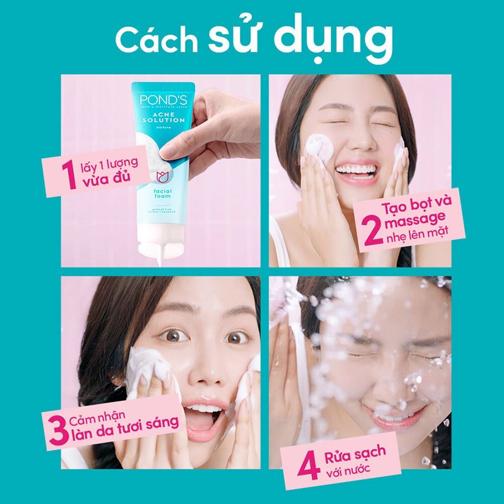 Sữa rửa mặt ngừa mụn POND’S ACE CLEAR 100g