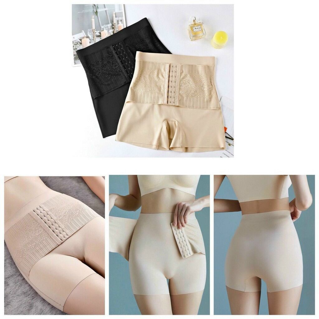 Quần gen bụng- quần nịt bụng su bó đùi có móc cài trước