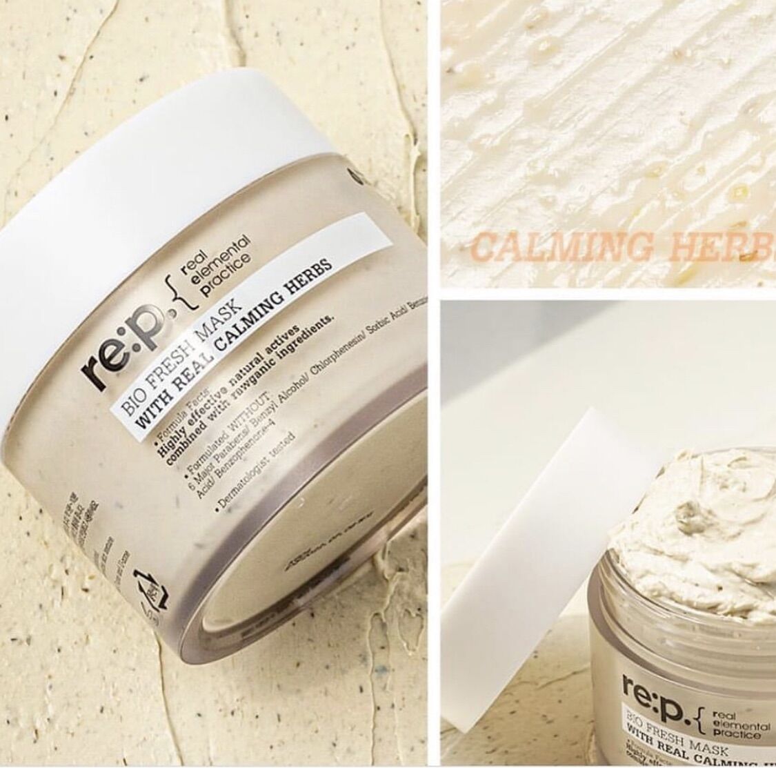 [HCM]Mặt Nạ Đất Sét RE:P Bio Fresh Mask With Real Calming Herbs