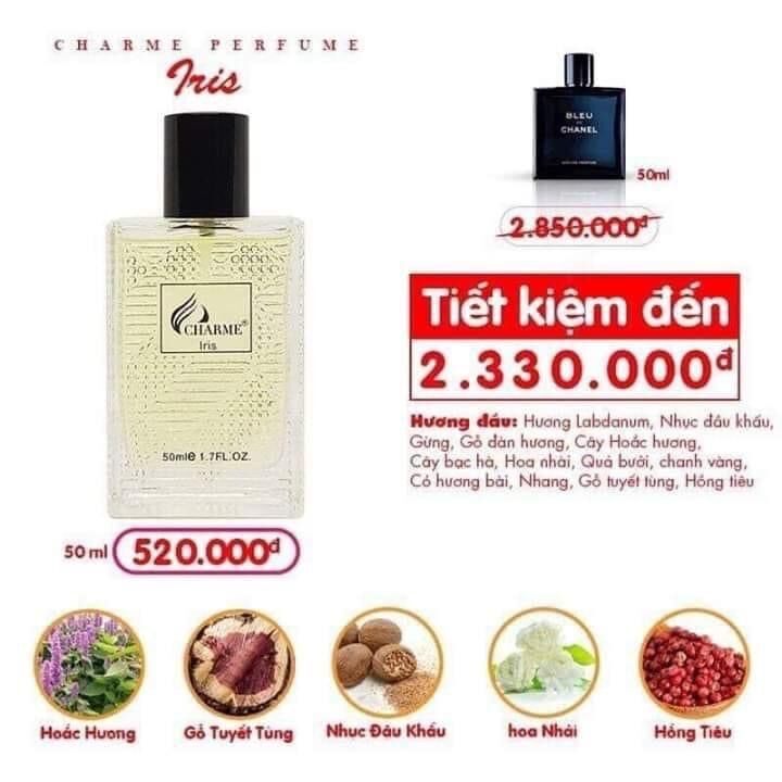 Nước hoa nam Iris 50ml