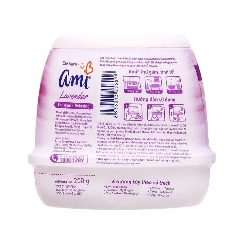 Combo 3 Sáp thơm phòng  Ami  hộp 200g