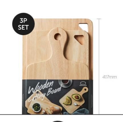 👍🧸 BỘ 3 THỚT GỖ LOCK&LOCK- LWC001S3 👍👍