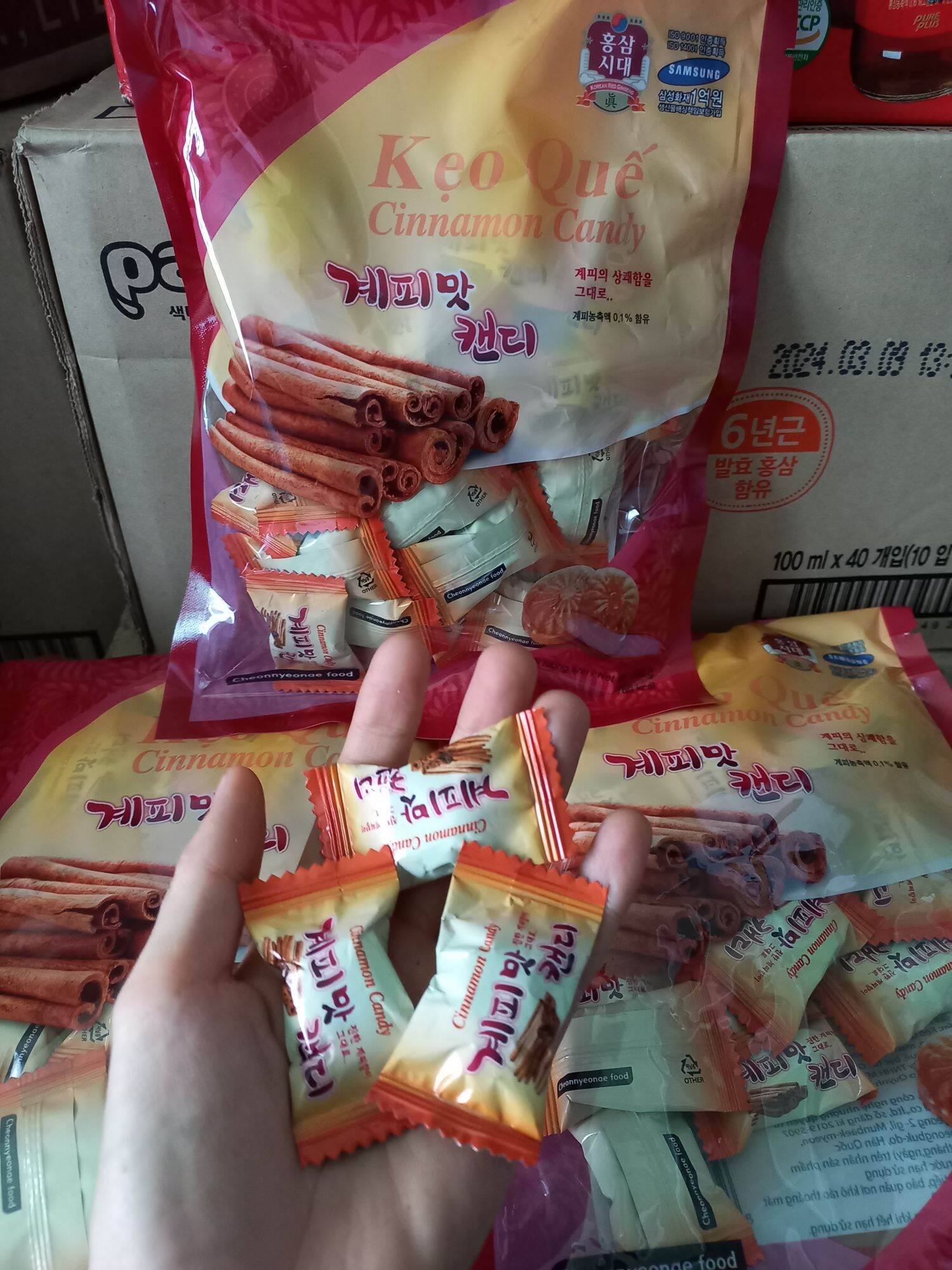 Kẹo Quế Cứng Bịch 200g Nhập Khẩu Hàn Quốc