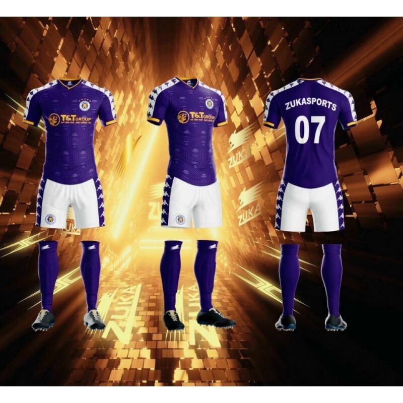 0bộ quần áo bóng đá, bộ áo đá banh clb fc hà nội
