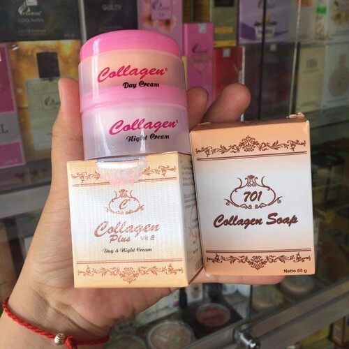 sỉ 10 bộ kem collagen plus vit e 3 món (loại thường)