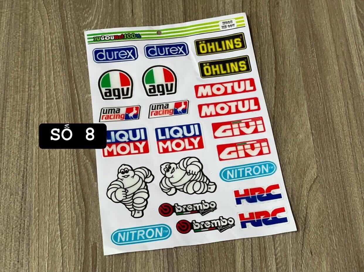 [ 1 TẤM ] TEM STICKER LOGO NỔI TRANG TRÍ XE ( ĐƠN VI TÍNH : 1 TẤM )