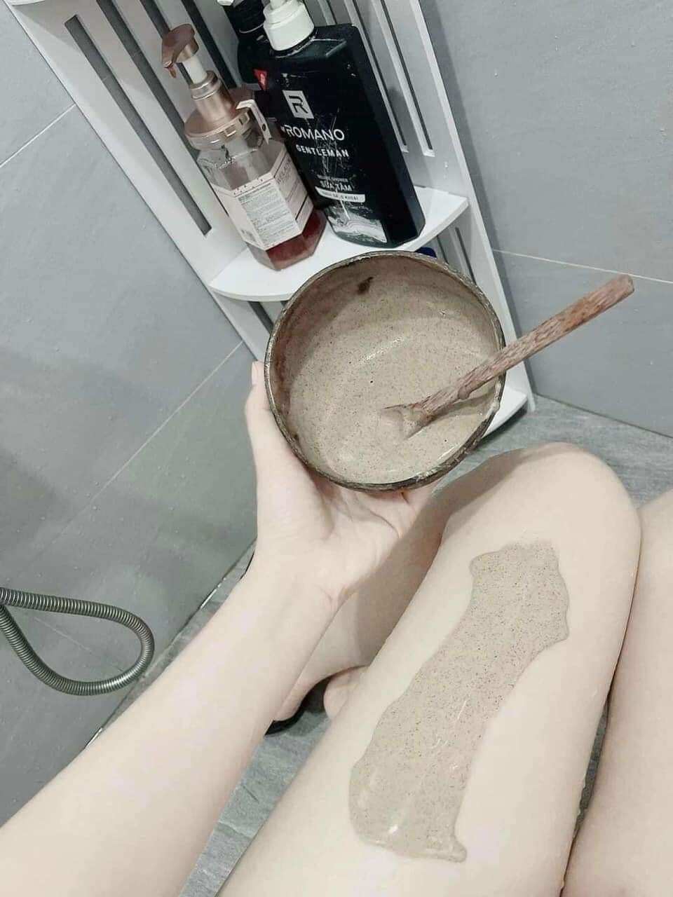 Combo chén gáo dừa và muỗng gỗ cao cấp dùng trộn bột  ăn salad