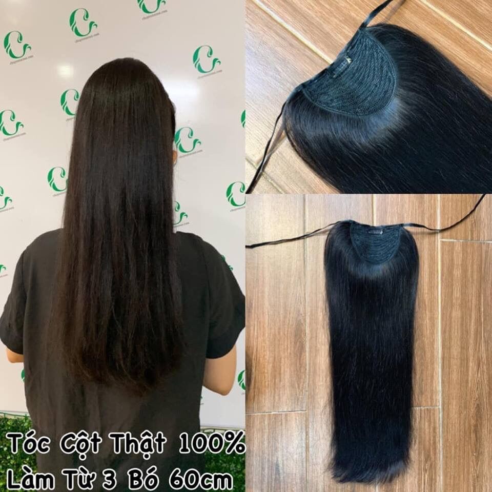 Tóc cột thật 100%