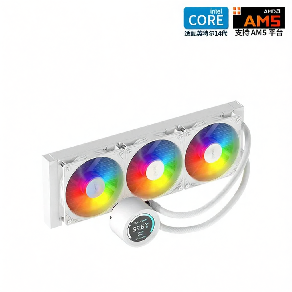 Aigo | RGB Display White Liquid Cooling CPU Cooler Giá 2,574,000 Đồng*Miễn phí vận chuyển