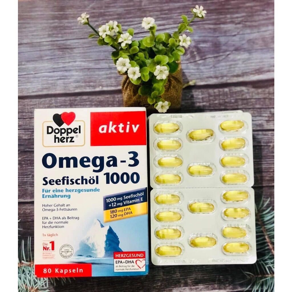 Dầu cá OMEGA -3 Seefischol 1000 ( Hàng Đức 🇩🇪 )