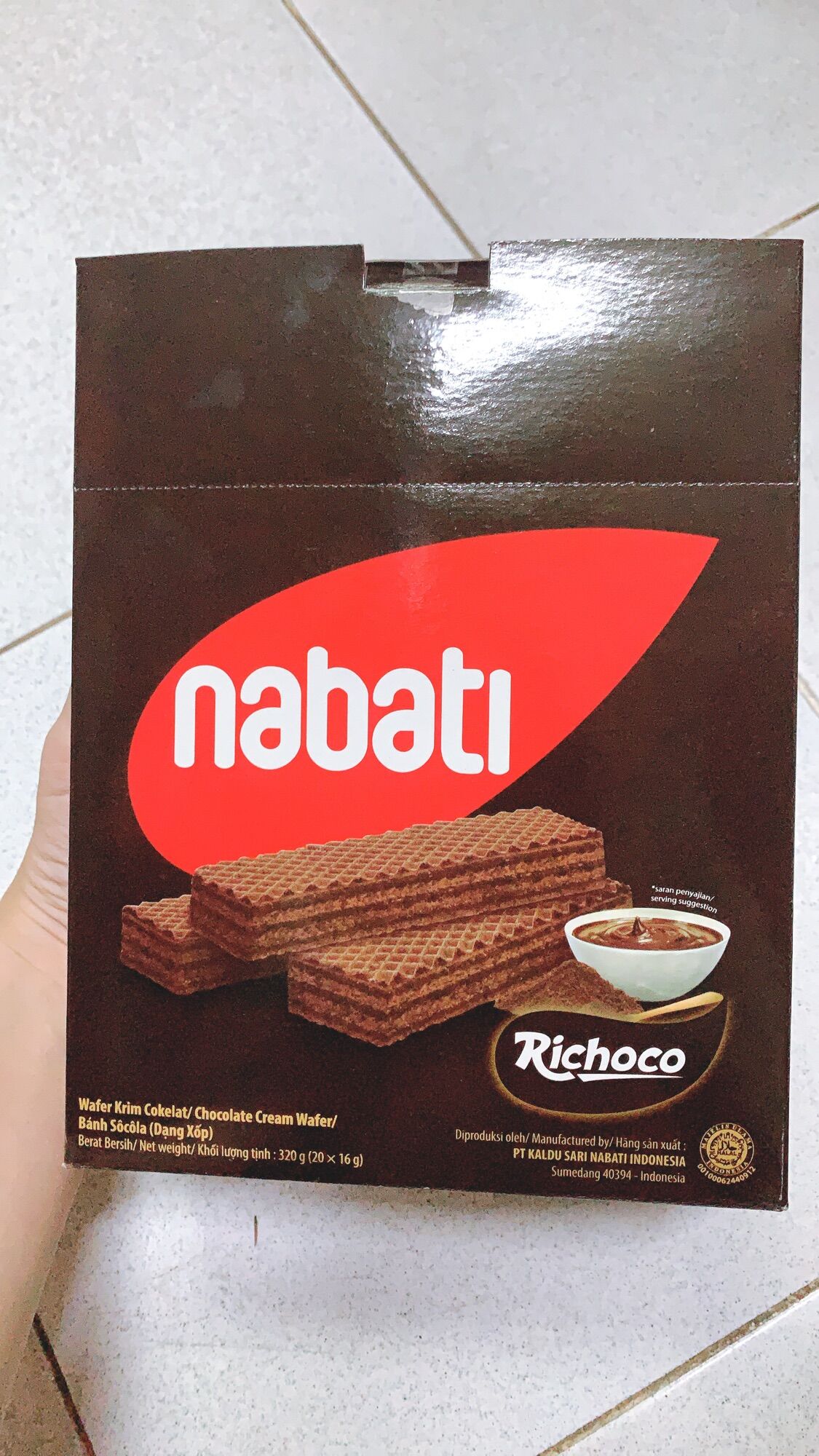 Bánh xốp socola Nabati 320g